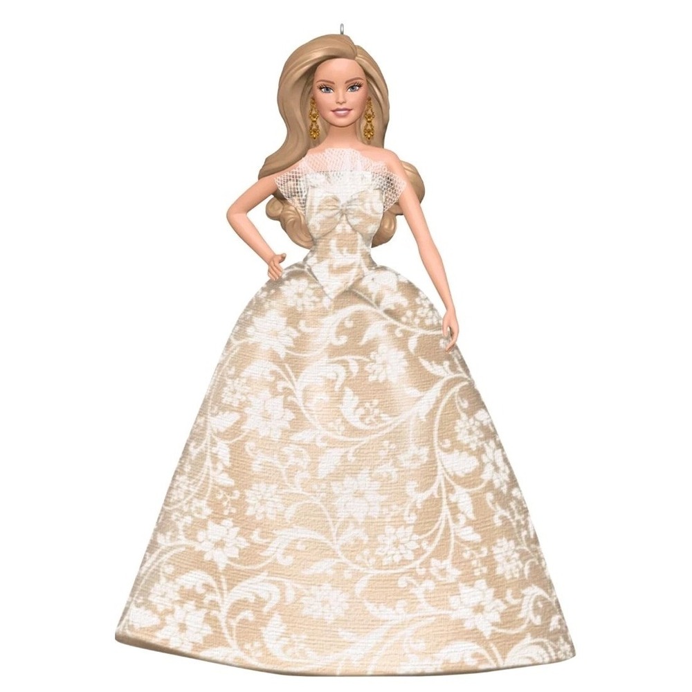 Barbie HALLMARK 2025 Holiday Barbie # 11 In Series Christmas Ornament New In Box